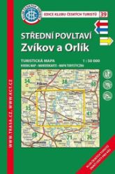 KČT 39 Střední Povltaví, Zvíkov 1:50T Turistická mapa - Podle země KČT 39 Střední Povltaví, Zvíkov 1:50T Turistická mapa
