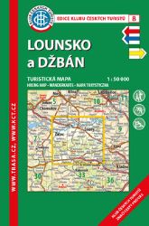 KČT 8 Lounsko a Džbán 1:50 000/turistická mapa - Mapy Česká republika KČT 8 Lounsko a Džbán 1:50 000/turistická mapa