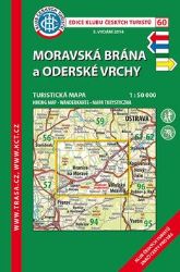 KČT 60 Moravská brána, Oderské vrchy 1:50T Turistická mapa - Podle země KČT 60 Moravská brána, Oderské vrchy 1:50T Turistická mapa