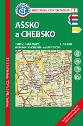 KČT 1 Ašsko a Chebsko 1:50T Turistická mapa - Mapy Česká republika KČT 1 Ašsko a Chebsko 1:50T Turistická mapa