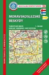 KČT 96 Moravskoslezské Beskydy 1:50T Turistická mapa