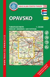 KČT 59 Opavsko 1:50 000/turistická mapa - Mapy Česká republika KČT 59 Opavsko 1:50 000/turistická mapa