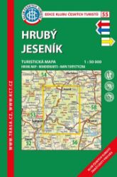 KČT 55 Hrubý Jeseník 1:50 000/turistická mapa - Mapy Česká republika KČT 55 Hrubý Jeseník 1:50 000/turistická mapa