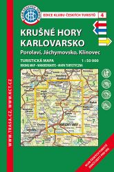KČT 4 Krušné hory-Karlovarsko 1:50 000 / turistická mapa - Mapy Česká republika KČT 4 Krušné hory-Karlovarsko 1:50 000 / turistická mapa