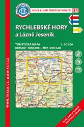 KČT 54 Rychlebské hory 1:50 000 / turistická mapa - Turistické mapy KČT 54 Rychlebské hory 1:50 000 / turistická mapa