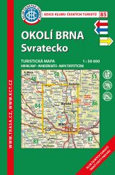 KČT 85 Okolí Brna, Svratecko 1:50 000 / turistická mapa - Turistické mapy KČT 85 Okolí Brna, Svratecko 1:50 000 / turistická mapa