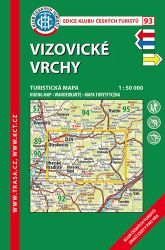 KČT 93 Vizovické vrchy 1:50T Turistická mapa KČT 93 Vizovické vrchy 1:50T Turistická mapa