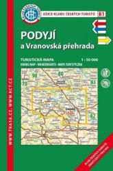 KČT 81 Podyjí, Vranovská přehrada 1:50 000/ 9. vydání 2023 - Turistické mapy České republiky KČT 81 Podyjí, Vranovská přehrada 1:50 000/ 9. vydání 2023