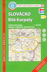 KČT 92 Slovácko, Bílé Karpaty 1:50 000/ 9. vydání 2023 - Turistické mapy České republiky KČT 92 Slovácko, Bílé Karpaty 1:50 000/ 9. vydání 2023