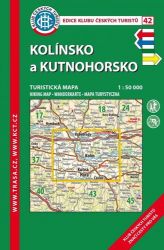 KČT 42 Kolínsko a Kutnohorsko 1:50 000 Turistická mapa - Mapy Česká republika KČT 42 Kolínsko a Kutnohorsko 1:50 000 Turistická mapa