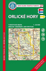 KČT 27 Orlické hory 1:50 000 Turistická mapa - Mapy Česká republika KČT 27 Orlické hory 1:50 000 Turistická mapa
