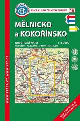 KČT 16 Mělnicko a Kokořínsko 1:50 000 Turistická mapa - Mapy Česká republika KČT 16 Mělnicko a Kokořínsko 1:50 000 Turistická mapa
