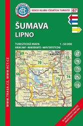 KČT 67 Šumava Lipno 1:50 000 Turistická mapa KČT 67 Šumava Lipno 1:50 000 Turistická mapa