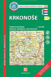 KČT 22 Krkonoše 1:50T Turistická mapa - Mapy a průvodci KČT 22 Krkonoše 1:50T Turistická mapa