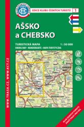 KČT 1 Ašsko a Chebsko 1:50T Turistická mapa - Mapy a průvodci KČT 1 Ašsko a Chebsko 1:50T Turistická mapa