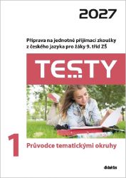 Testy 1 Průvodce tematickými okruhy 2027 - Příprava na jednotné přijímací zkoušky z českéh - Petra Adámková,Julie Nováková,Eva Beková,Michala Vacíková,Eva Blažková - Přijímací zkoušky na střední školu Testy 2027 z českého jazyka pro žáky 9. tříd ZŠ - Průvodce tematickými okruhy 1