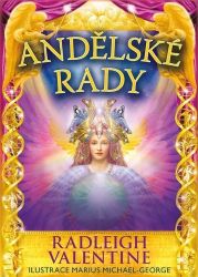 Andělské rady - kniha a 44 karet (lesklé) - Radleigh Valentine - Astrologie, horoskopy Andělské rady - kniha a 44 karet (lesklé)