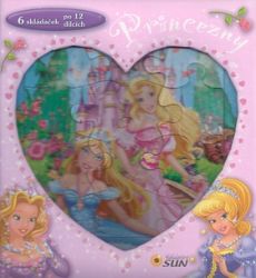 Princezny - skládačková knížka srdce Princezny - skládačková knížka srdce