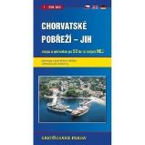 Chorvatské pobřeží - jih, 1:250 000 (automapa) - Cestování Chorvatské pobřeží - jih, 1:250 000 (automapa)