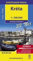 Kréta - 33 nej…/ 1:300T, automapa s průvodcem - kolektiv autorů - Mapy Řecké ostrovy Kréta - 33 nej…/ 1:300T, automapa s průvodcem