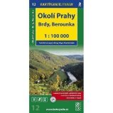 1:100T (12)-Okolí Prahy,Brdy,Berounka (turistická mapa) - Turistické mapy 1:100T (12)-Okolí Prahy,Brdy,Berounka (turistická mapa)