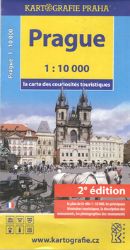 Prague - la carte des couriosités touristiques /1:10 tis. - Města České republiky Prague - la carte des couriosités touristiques /1:10 tis.