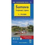 1: 70T(134)-Šumava-Trojmezí, Lipno (cyklomapa) - Cyklistické mapy 1: 70T(134)-Šumava-Trojmezí, Lipno (cyklomapa)