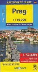 Prag - Karte touristischer Attraktionen /1:10 tis. Prag - Karte touristischer Attraktionen /1:10 tis.