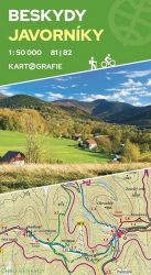 Beskydy, Javorníky 81|82 - oboustranná turistická mapa 1:50 000 - Turistické mapy Beskydy, Javorníky 81|82 - oboustranná turistická mapa 1:50 000