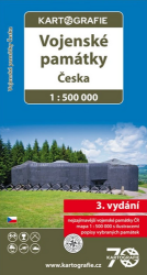 Vojenské památky Česka 1:500 000 - Mapy Česká republika Vojenské památky Česka 1:500 000