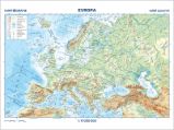Evropa - příruční fyzická/politická mapa A3/1: 17 mil.
