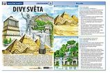 Divy světa - Naučné karty - Barbora Klementová - Přehledy, převody jednotek, taháky do školy Divy světa - Naučné karty