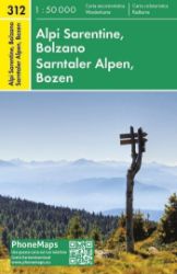 PMI 312 Sarntaler Alpen, Bozen 1:50 000 - Mapy Německo PhoneMaps 312 Wander Sarntaler Alpen, Bozen 1:50 000 / Turistická mapa