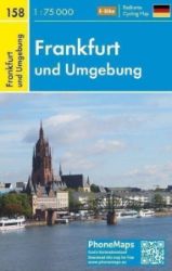 PMG 158 Frankfurt und Umgebund 1:75 000 - Města Evropy PhoneMaps 158 Frankfurt und Umgebung 1:75 000 / Cyklomapa