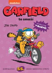 Garfield to smaží (č. 55) - Jim Davis - Dětský komiks Garfield Garfield to smaží (č. 55)