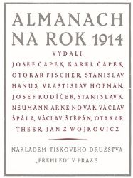 Almanach na rok 1914 - Josef Čapek,Karel Čapek,Erik Gilk - Knihy Almanach na rok 1914