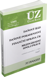 ÚZ 1563 Daňový řád, Finanční správa, Daňové poradenství, Platby v hotovosti ÚZ 1563 Daňový řád, Finanční správa, Daňové poradenství, Platby v hotovosti