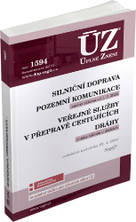 ÚZ 1594 Silniční doprava, Pozemní komunikace, Veřejné služby v přepravě cestujících, Dráhy ÚZ 1594 Silniční doprava, Pozemní komunikace, Veřejné služby v přepravě cestujících, Dráhy