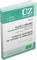 ÚZ 1616 Daně z příjmů, 2025 ÚZ 1616 Daně z příjmů, 2025