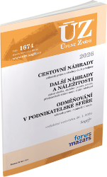 ÚZ č. 1674 - Cestovní náhrady, Odměňování v podnikatelské sféře, 2026 - Společenské vědy ÚZ 1674 Cestovní náhrady