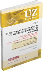 ÚZ č. 1675 - Odměňování zaměstnanců ve veřejných službách a správě, 2026