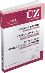 ÚZ č. 1692 - Cenné papíry, Kapitálový trh, Investiční společnosti a fondy, Komoditní burzy - neuveden - Společenské vědy ÚZ 1692 Cenné papíry