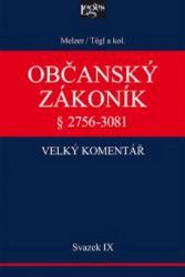 Občanský zákoník IX. svazek, § 2894-3081 Závazky z deliktů a z jiných právních důvodů Občanský zákoník IX. svazek, § 2894-3081 Závazky z deliktů a z jiných právních důvodů