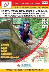 VIA CZECHIA - Severní stezka, BOX 4, S21-28 1 : 25 000, Severní stezka, úseky Hrubý Jesení - Turistické mapy České republiky VIA CZECHIA Severní stezka Jeseníky - Beskydy 1:25000