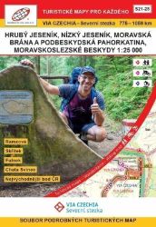 VIA CZECHIA Severní stezka Jeseníky - Beskydy 1:25000