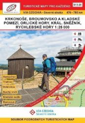 VIA CZECHIA Severní stezka Krkonoše - Rychleby 1:25000
