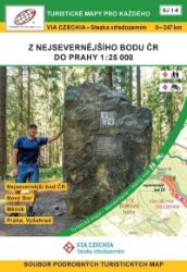 VIA CZECHIA – Stezka středozemím, box 1, Z nejsevernějšího bodu ČR do Prahy 1 : 25 000 - Mapy Česká republika VIA CZECHIA – Stezka středozemím, box 1, Z nejsevernějšího bodu ČR do Prahy 1 : 25 000