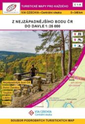 VIA CZECHIA – Centrální stezka, box 1, Z nejzápadnějšího bodu ČR do Davle 1:25 000 VIA CZECHIA – Centrální stezka, box 1, Z nejzápadnějšího bodu ČR do Davle 1:25 000