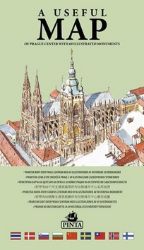 A USEFUL MAP - Praktická mapa centra Prahy s 69 ilustracemi historických památek (zelená)