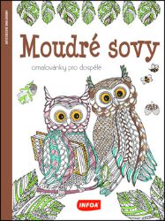 Moudré sovy - Omalovánky pro dospělé - Antistresové omalovánky Moudré sovy - Omalovánky pro dospělé